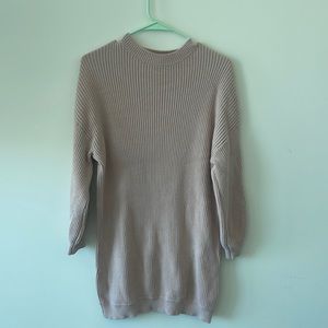Ribbed sweater dress